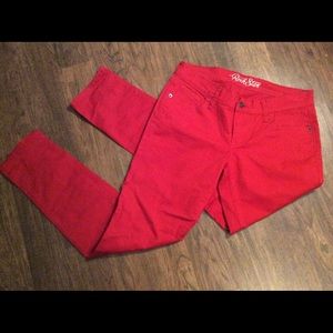 Old Navy Red Rockstar Jeans